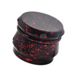 Dope Black Red Paint Splash Art 420 Weed Herb Grinder