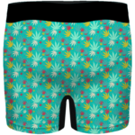 Dope Cannabis Pattern 420 Marijuana Surf Green Men's Boxers