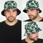 Dope Cannabis Weed Leaf Pattern Artwork Bucket Hat