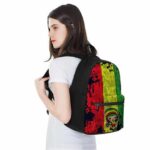 Dope Chibi Reggae Monkey Rastafarian Colours Weed Backpack