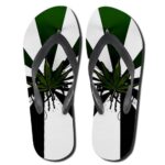 Dope Ganja Hemp Leaves Cannabis Flip Flops Sandals