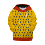 Dope King Crowned Weed Hemp Pattern Yellow Kids Hoodie