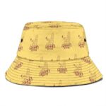 Dope Pizza Joint Cartoon Munchies Art Yellow Bucket Hat