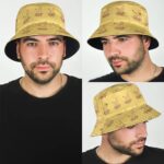 Dope Pizza Joint Cartoon Munchies Art Yellow Bucket Hat