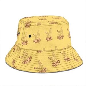 Dope Pizza Joint Cartoon Munchies Art Yellow Bucket Hat