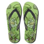 Dope Rasta Weed Art Smoking Joint Flip Flops Slippers