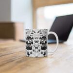 Dope Skull & Marijuana Doodle Artwork 420 Ceramic Coffee Mug
