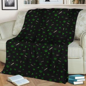Dope Weed Bong Joint Pattern Art 420 Fleece Blanket