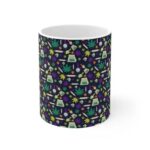Dope Weed Bong Joint Pattern Art 420 Marijuana Coffee Mug
