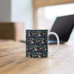 Dope Weed Bong Joint Pattern Art 420 Marijuana Coffee Mug