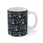 Dope Weed Bong Joint Pattern Art 420 Marijuana Coffee Mug