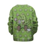Doped Out Cartoon Marijuana Leaf Smoking Kids Sweatshirt