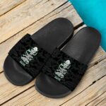 Escape Dope Art Skull Smoking Marijuana Weed Slide Footwear