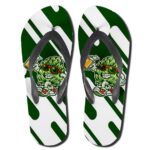 Cool 420 Marijuana Bud Holding a Beer Pint Flip Flop Slippers