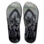Awesome Marijuana Hemp Monochrome Art Thong Sandals