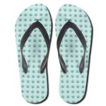 Cool Mini 420 Cannabis Leaves Pattern Thong Sandals