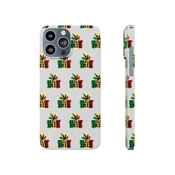 Feelin’ Irie Rastafarian Marijuana Pattern iPhone 13 Case