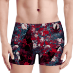 Floral Pattern 420 Marijuana Kush Leaf Weed Men's Underwear