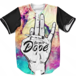 Forever Dope Awesome Galaxy 420 Marijuana Baseball Jersey