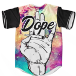 Forever Dope Awesome Galaxy 420 Marijuana Baseball Jersey