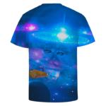 Funny Smiling Monkey While Smoking Blunt Weed T-Shirt