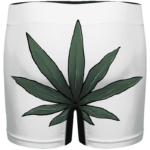 Funny Weed Smiley Art 420 Marijuana Men's White Underwear