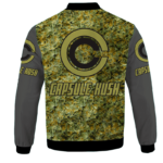 Future Trunks Stuck in a Pool of Marijuana Kush 420 Bomber Jacket Back