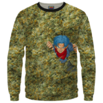 Future Trunks Stuck in a Pool of Marijuana Kush 420 Crewneck Sweater