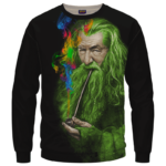 Gandalf Ganjalf The Green Smoking Dope Sweatshirt