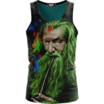Gandalf Ganjalf The Green Smoking Dope Wonderful Tank Top