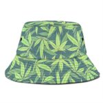 Ganja 420 Marijuana Leaves All Over Print Bucket Hat