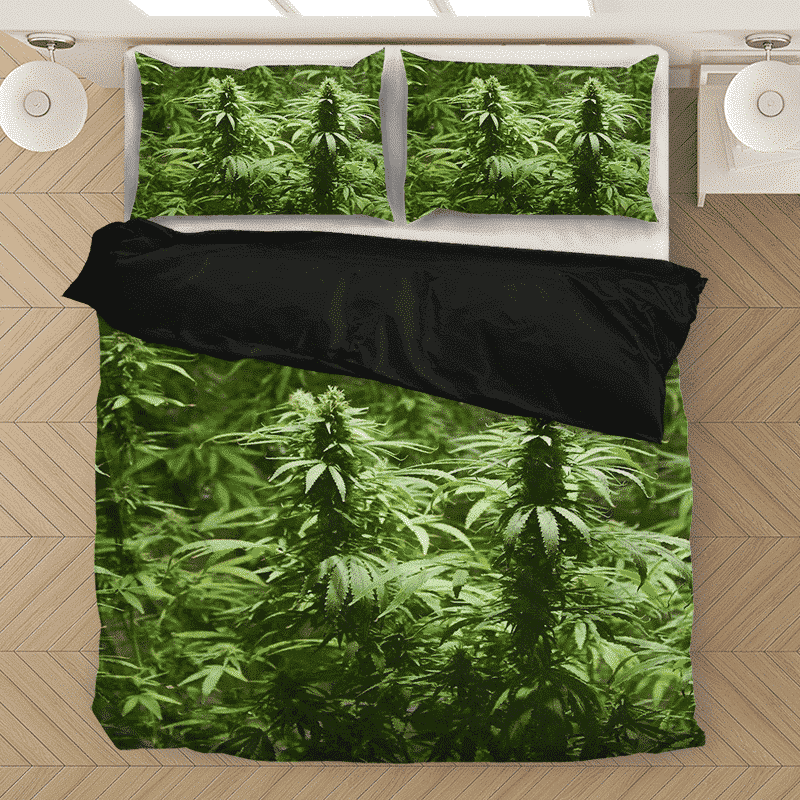 Ganja Marijuana Mary Jane Plant Top Nugs Plant Dope Bedding Set
