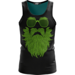 Gentleman Art Weed Beard Marijuana 420 Kush Black Tank Top