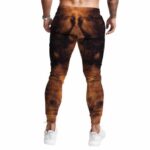 Gold & Black Tie Dye Marijuana Leaf Cool 420 Weed Joggers