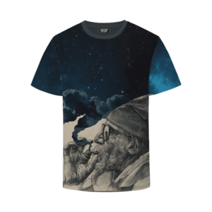 Grandpa Smokes Out The Galaxy Cannabis Themed T-Shirt