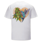 Grape Ape Monkey Marijuana Strain Trippy Vector Art White T-shirt