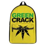 Green Crack Reverse Weed Symbol Yellow 420 Rucksack