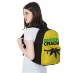 Green Crack Reverse Weed Symbol Yellow 420 Rucksack