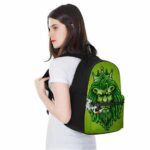 Green Ganja Lion on Spliff Coolest Dopest 420 Weed Backpack
