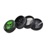 Green Sugar Skull Design Art Stylish Weed Kush Grinder
