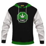 Green THC Contaminated Cannabis Marijuana Themed Hoodie