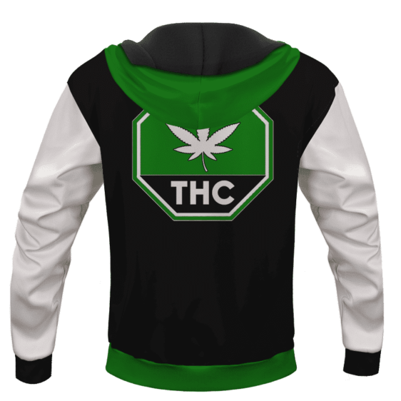 Green THC Contaminated Cannabis Marijuana Themed Hoodie