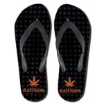 Happy 420 Just Chill Dope Marijuana Flip Flops Sandals