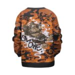 Happy Go Lucky Faded Gorilla Smoking Weed Kids Sweatshirt