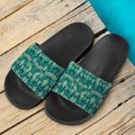 Hemp Leaves Marijuana Ganja Weed Kush Elegant Slides Sandals