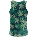 Hemp Leaves Marijuana Ganja Weed Kush Elegant Tank Top - back