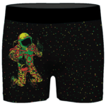 High Astronaut Smoking Marijuana Bong 420 Weed Men's Brief