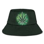 High Minds Brain Marijuana Leaf Minimalist Logo Bucket Hat