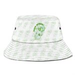 High Spirits Stoner Ghost Smoking Weed Pattern Bucket Hat