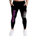 High Vibes Trippy Skull Mushroom Art Dope Marijuana Joggers